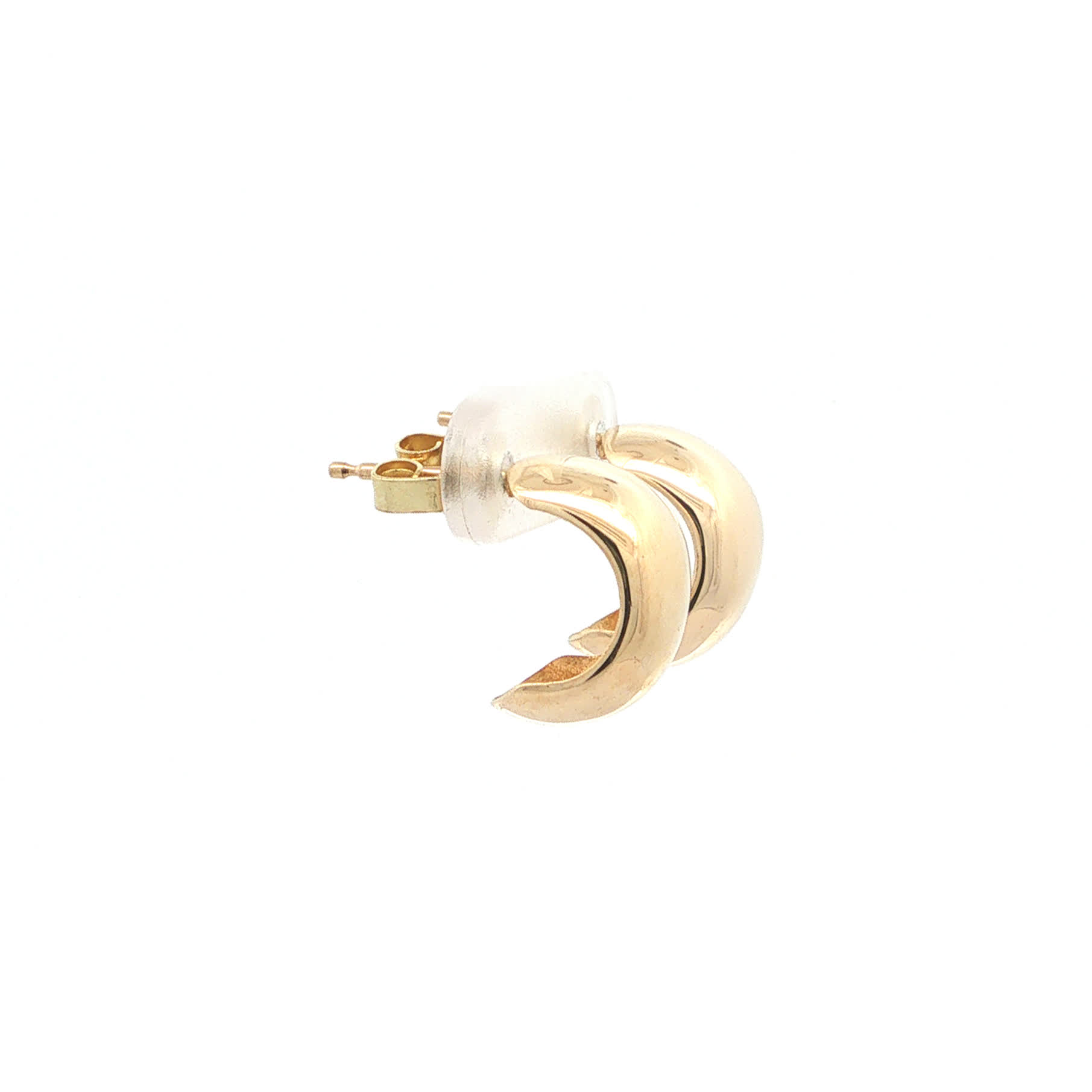 "Classic Chic" - Moderne Ohrstecker in 14kt Gelbgold - Juwelier Steiger