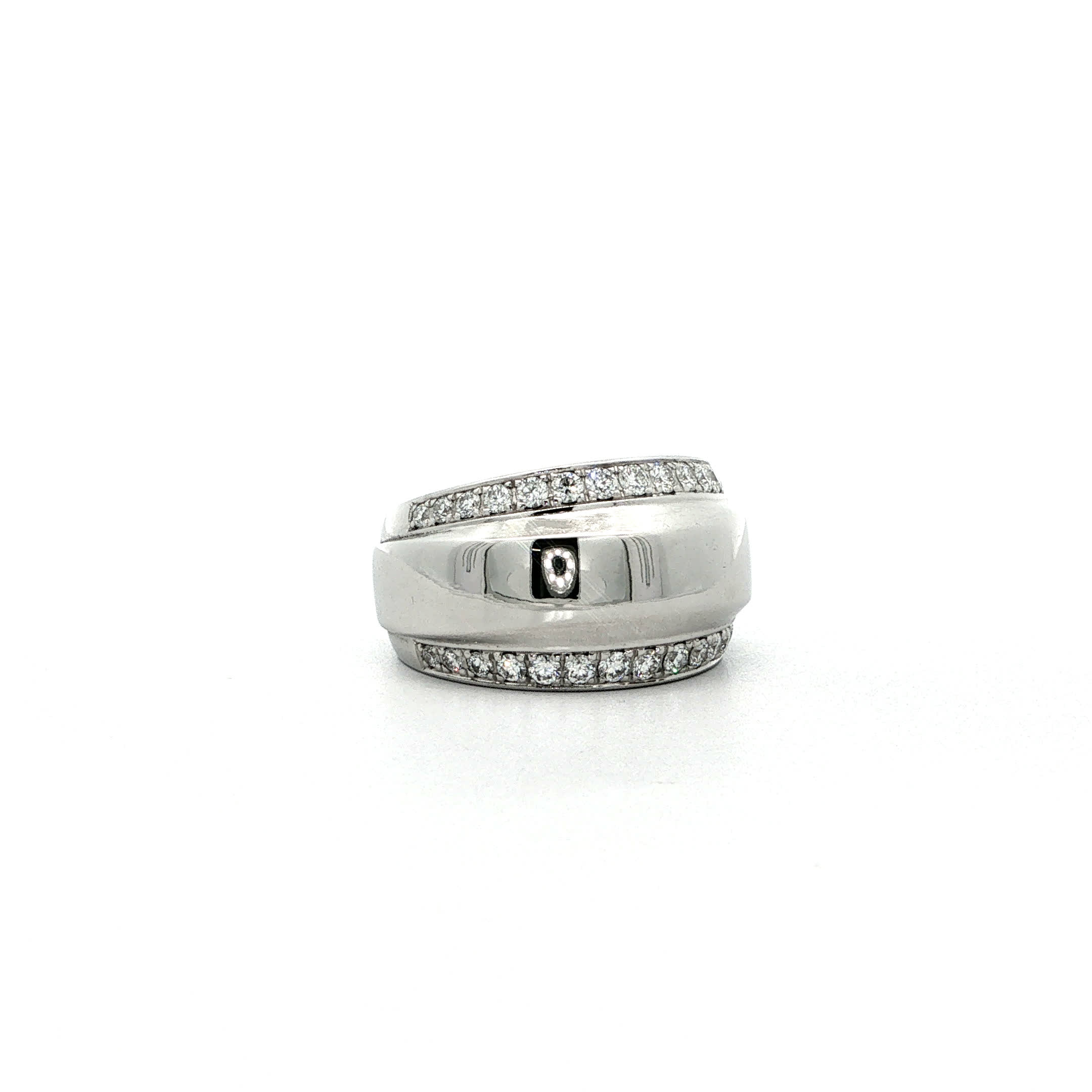 "Classic Chopard" - Vintage Ring aus 18kt Weißgold mit Brillanten - Juwelier Steiger