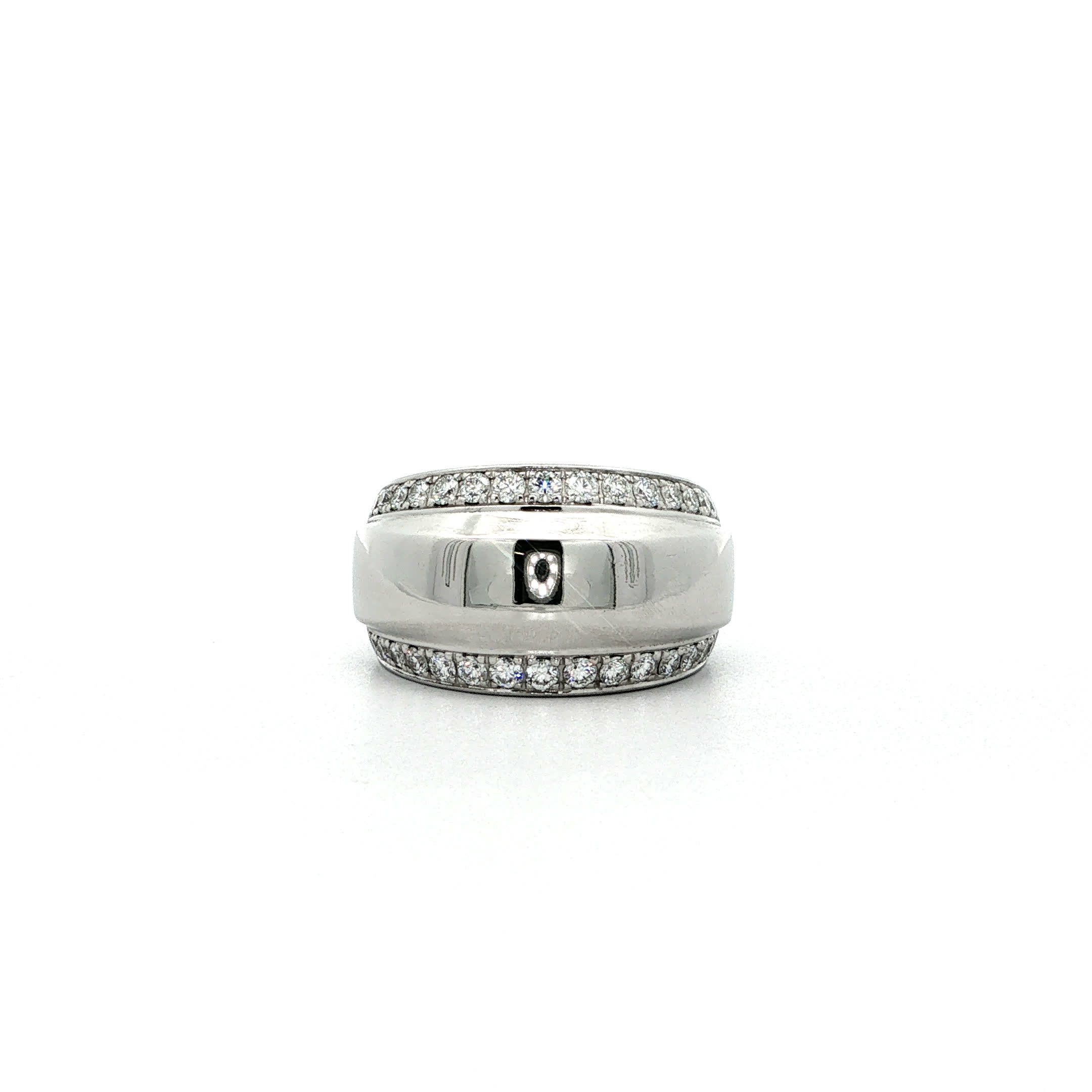 "Classic Chopard" - Vintage Ring aus 18kt Weißgold mit Brillanten - Juwelier Steiger