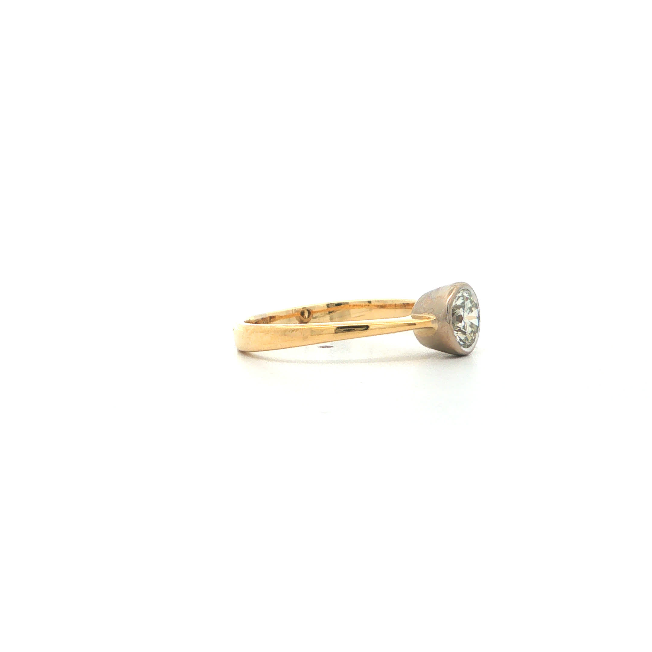 "Classic Spark" - Vintage Brillant Solitär ca. 0,60ct in 18kt Gelbgold - Juwelier Steiger