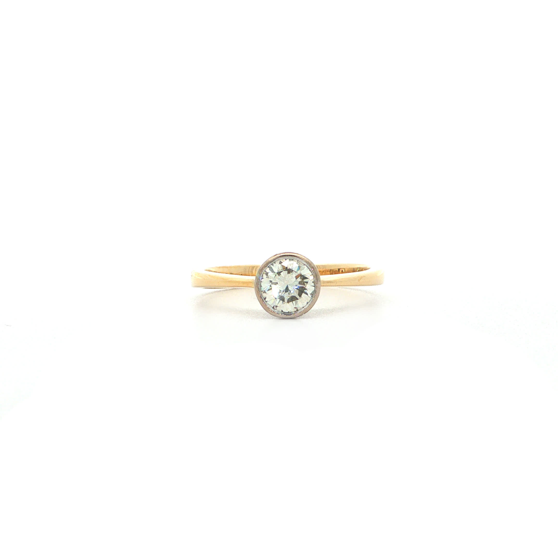 "Classic Spark" - Vintage Brillant Solitär ca. 0,60ct in 18kt Gelbgold - Juwelier Steiger