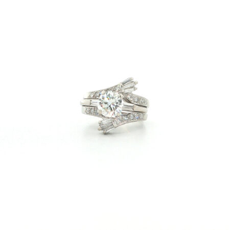 "Diamond Diva" - Vintage Ring in 14kt Weißgold mit Diamanten - Juwelier Steiger