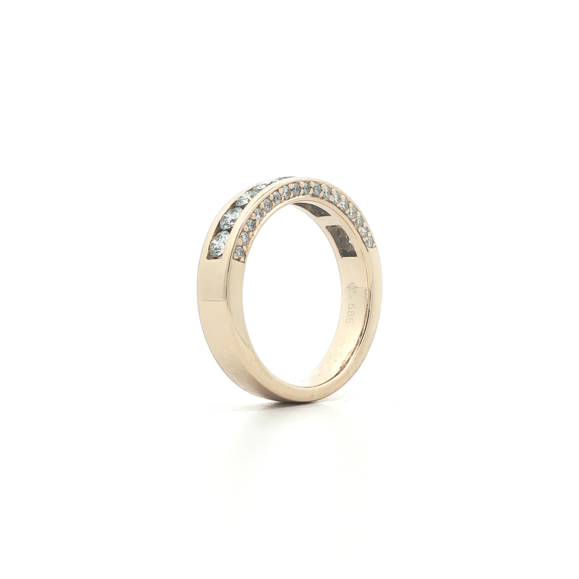 "Diamond Lane" - Vintage Ring in 14kt Gelbgold mit Brillanten - Juwelier Steiger