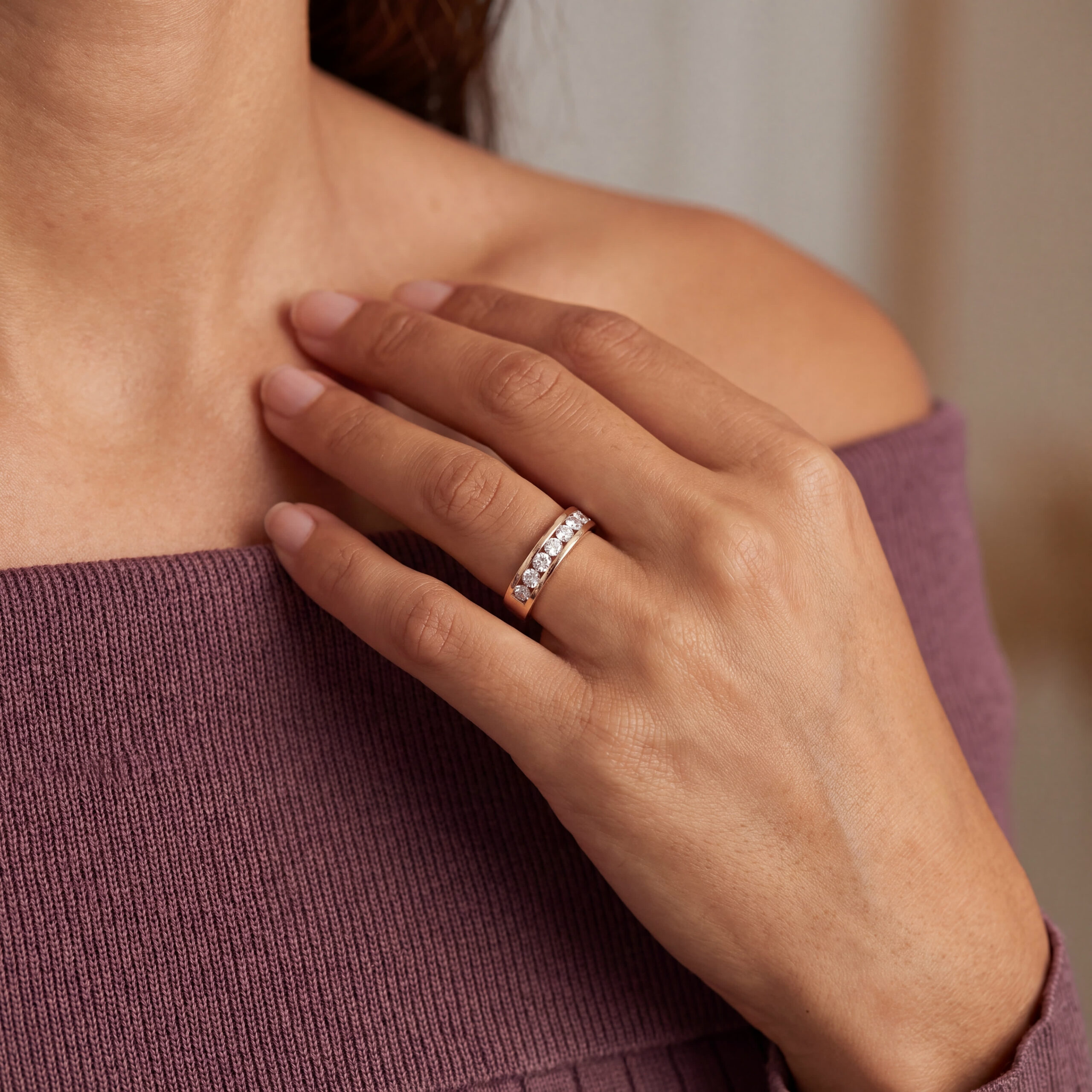 "Diamond Lane" - Vintage Ring in 14kt Gelbgold mit Brillanten - Juwelier Steiger