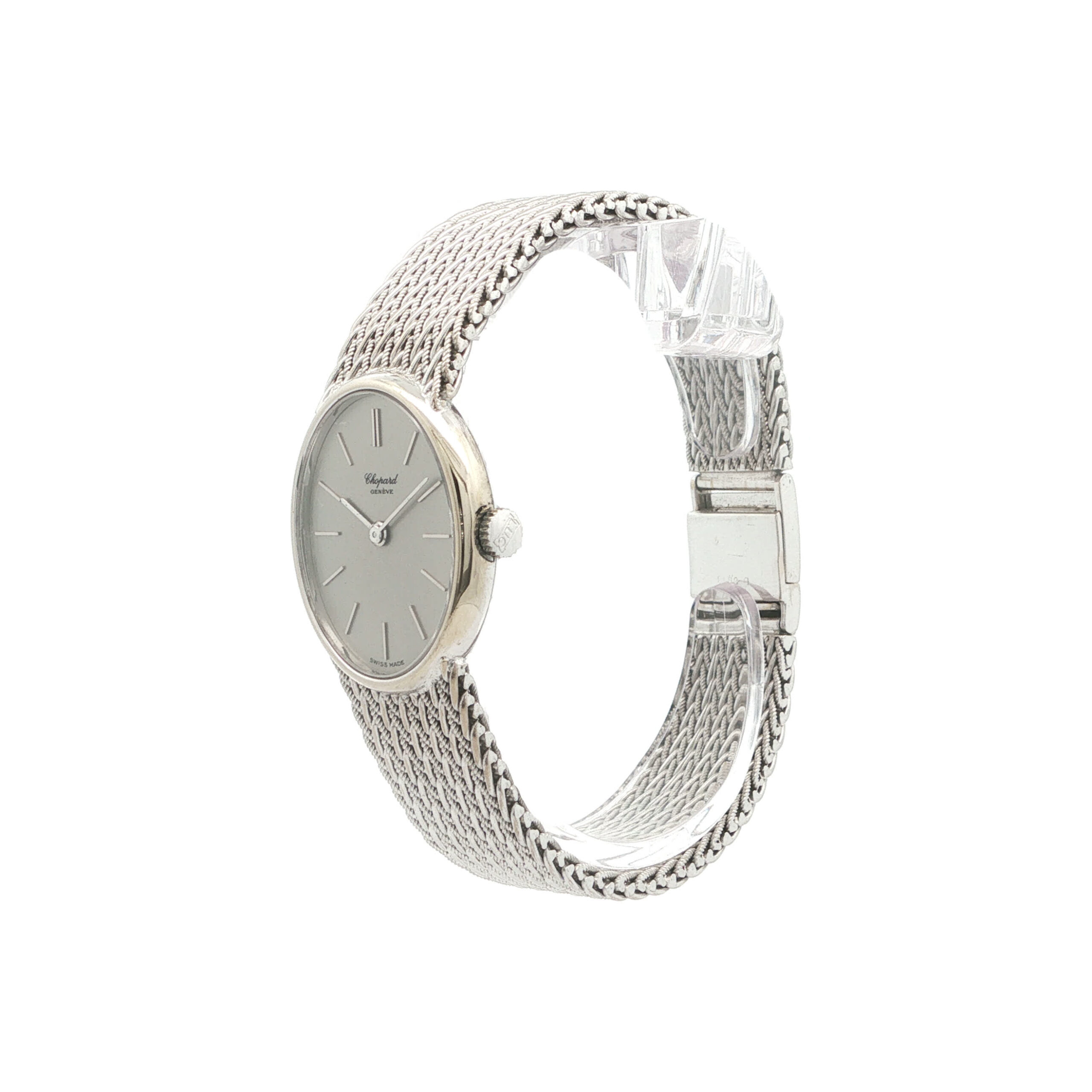 "Elégance Genéve" - Vintage Chopard Armbanduhr in 18 Karat Weißgold - Juwelier Steiger