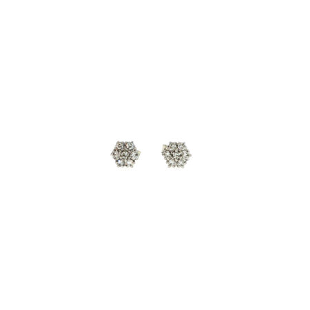 "Fine Light" - Vintage Ohrstecker in 14kt Weißgold mit Brillanten zus. 0,12ct - Juwelier Steiger