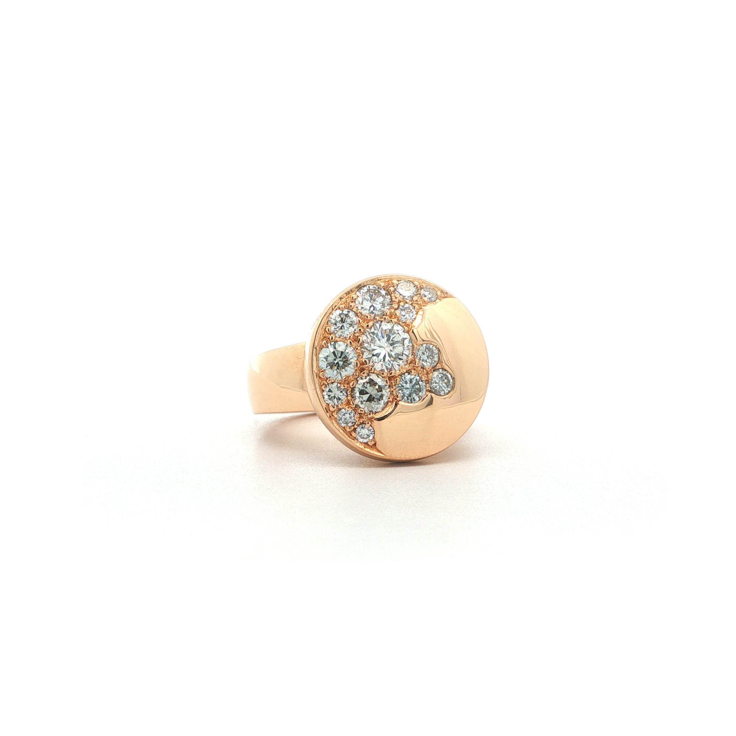 "Golden Constellation" - Moderner Ring in 18kt Rosegold mit Brillanten - Juwelier Steiger