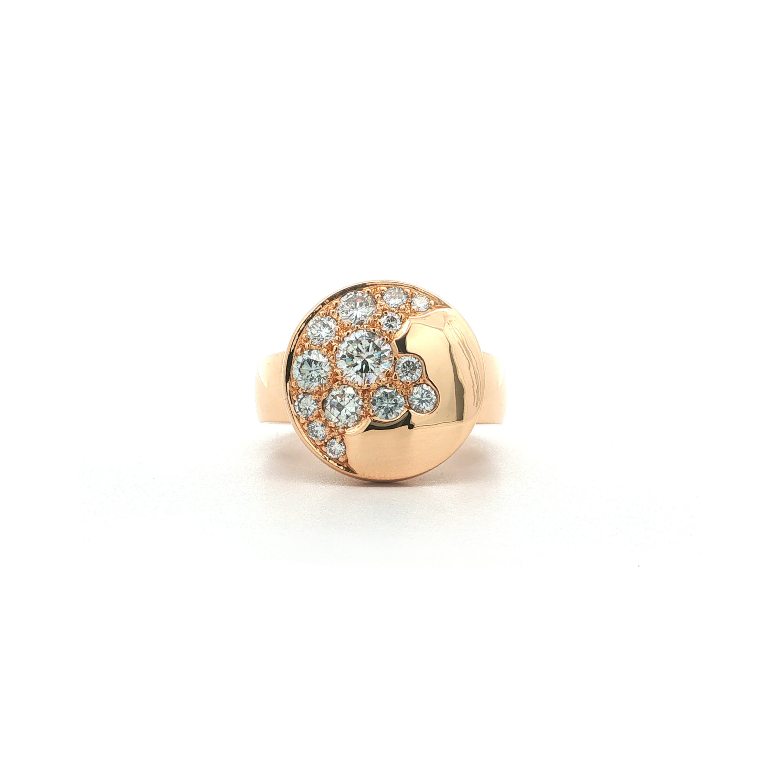 "Golden Constellation" - Moderner Ring in 18kt Rosegold mit Brillanten - Juwelier Steiger