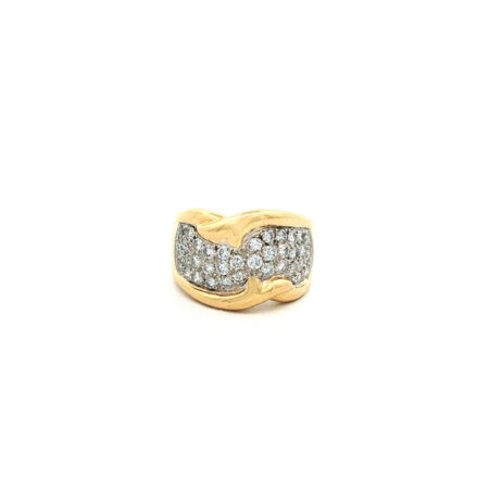 "Golden Embrace" - Vintage Ring in 18kt Gelbgold mit Brillanten zus. ca. 0,80ct - Juwelier Steiger