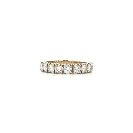 "Golden Memories" - Vintage Halb Memory Ring in 14kt Gelbgold mit Brillanten