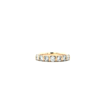 "Golden Memories" - Vintage Halbmemory Ring in 18kt Gelbgold mit Brillanten zus. ca. 0,70ct - Juwelier Steiger