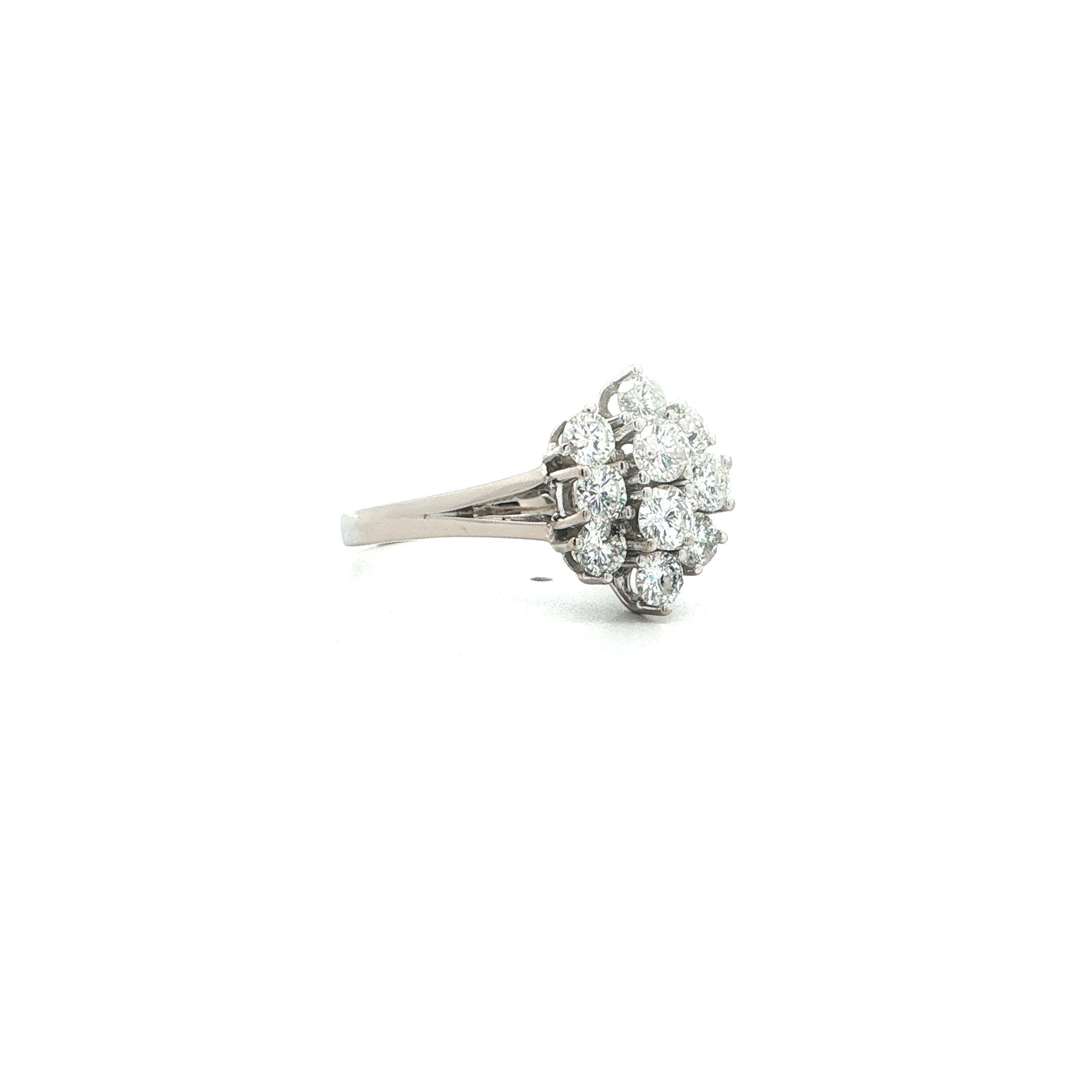 "Grand Éclat" - Vintage Ring in 14kt Weißgold mit Brillanten zus. ca. 1,30ct - Juwelier Steiger