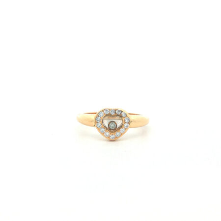 "Happy Hearts" - Vintage Ring von Chopard in 18kt Gelbgold mit Brillanten