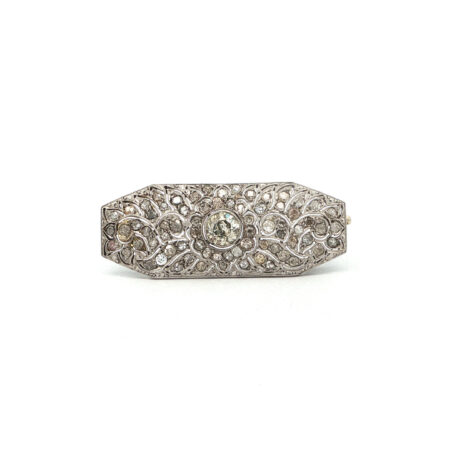 "Jardin de Diamants" - Antike Brosche mit Diamanten im Altschliff zus. ca. 1,70ct - Juwelier Steiger