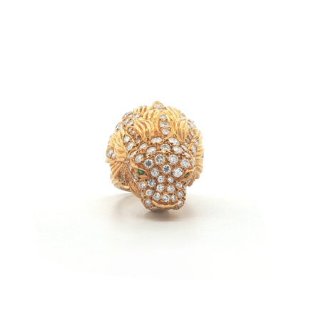 "Löwenherz" - Vintage Ring 18 Karat Gelbgold mit Diamanten - Juwelier Steiger