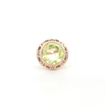 "Magic Eye"-  Vintage Ring 14 Karat Gelbgold Ring mit Peridot Stein