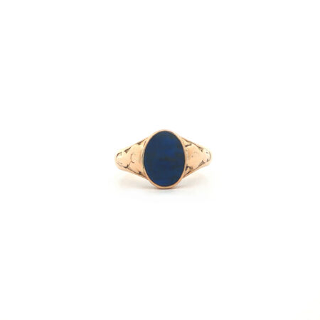 "Midnight 1920" - Antiker Ring in 14kt Gelbgold mit Lapis Lazuli