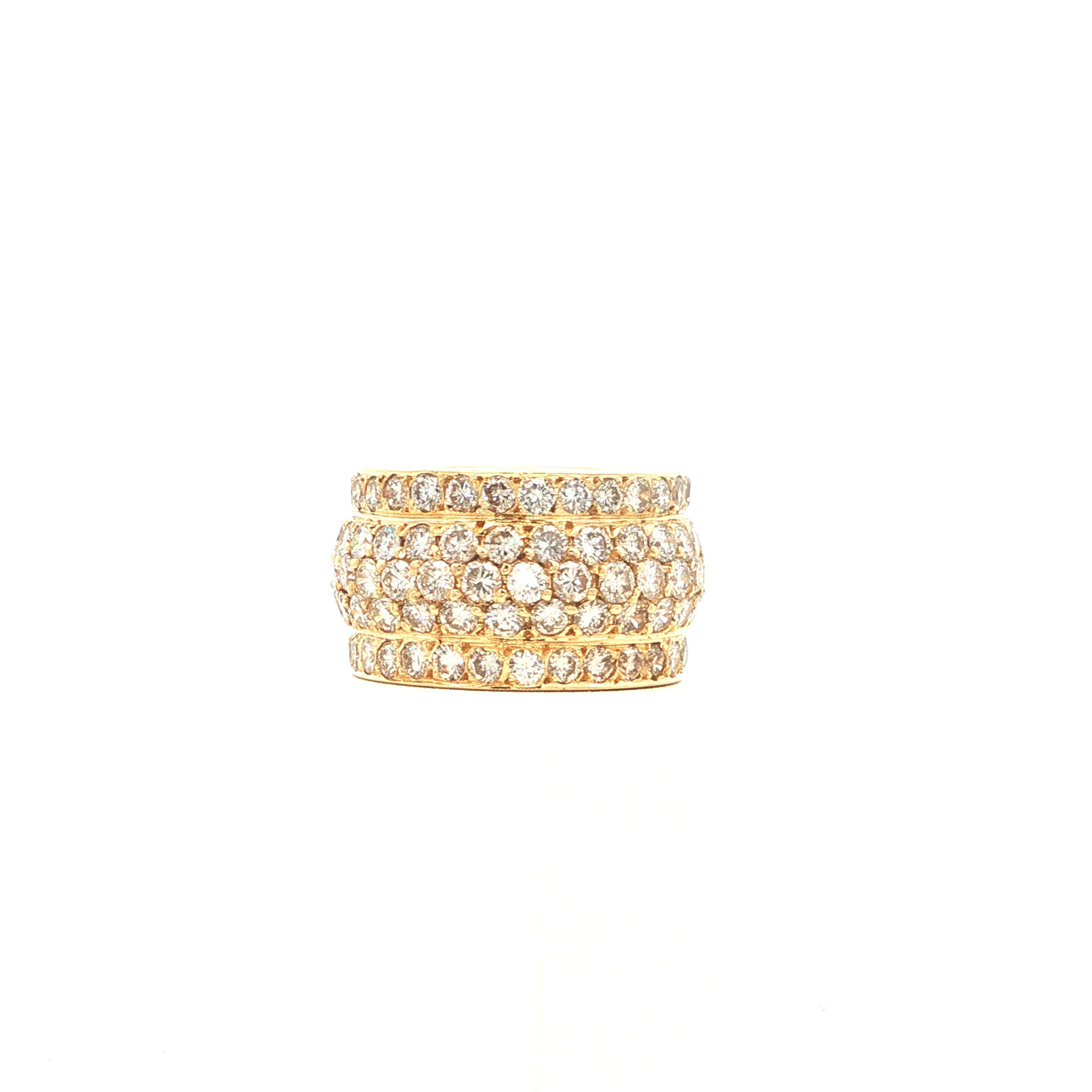 "Million Lights" - Vintage Ring in 18kt Gelbgold mit Brillanten - Juwelier Steiger