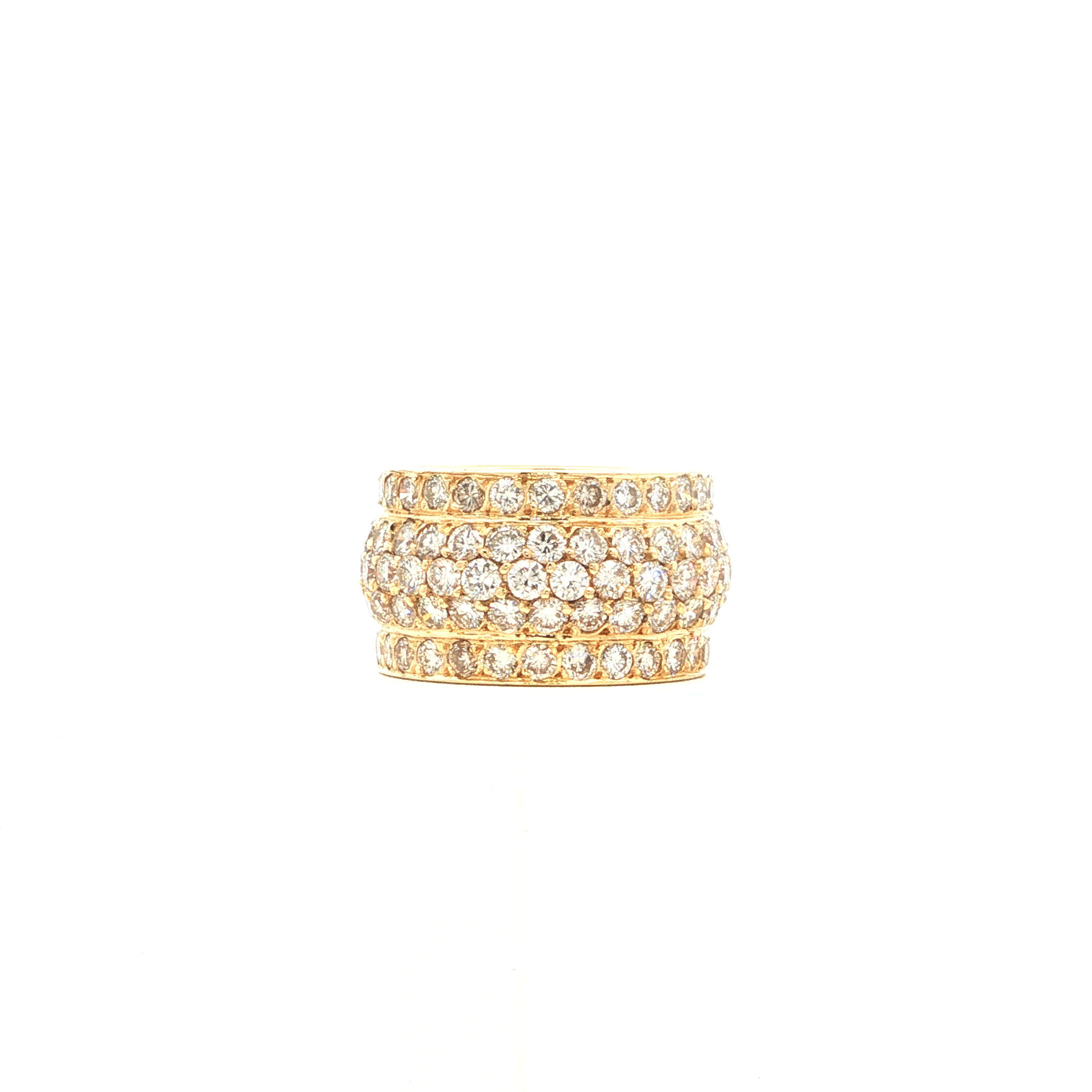 "Million Lights" - Vintage Ring in 18kt Gelbgold mit Brillanten - Juwelier Steiger