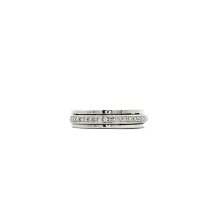 "Moving Memories" - Moderner Ring in 14kt Weißgold mit Brillanten - Juwelier Steiger