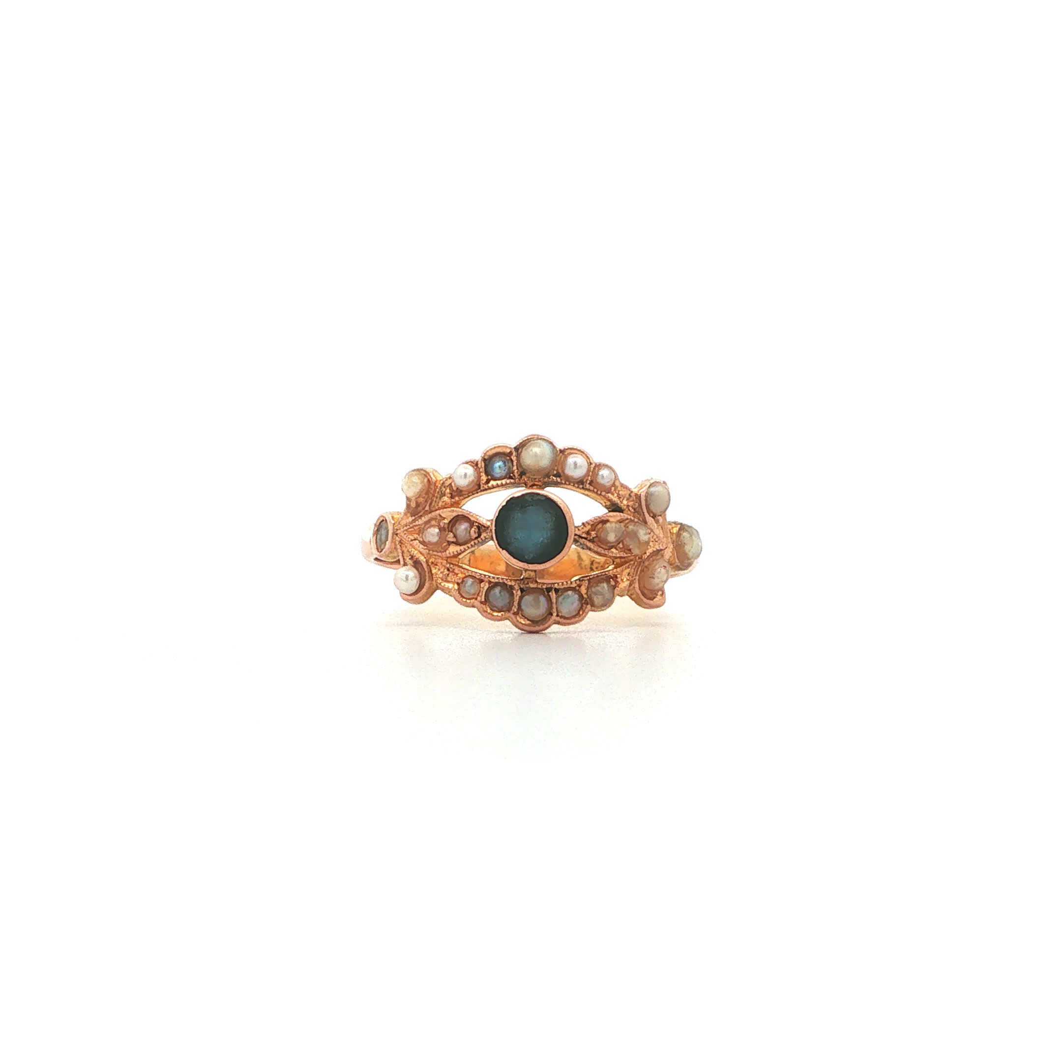 "Pearls of the Past" - Antiker Ring aus 18kt Gold mit Flussperlchen - Juwelier Steiger