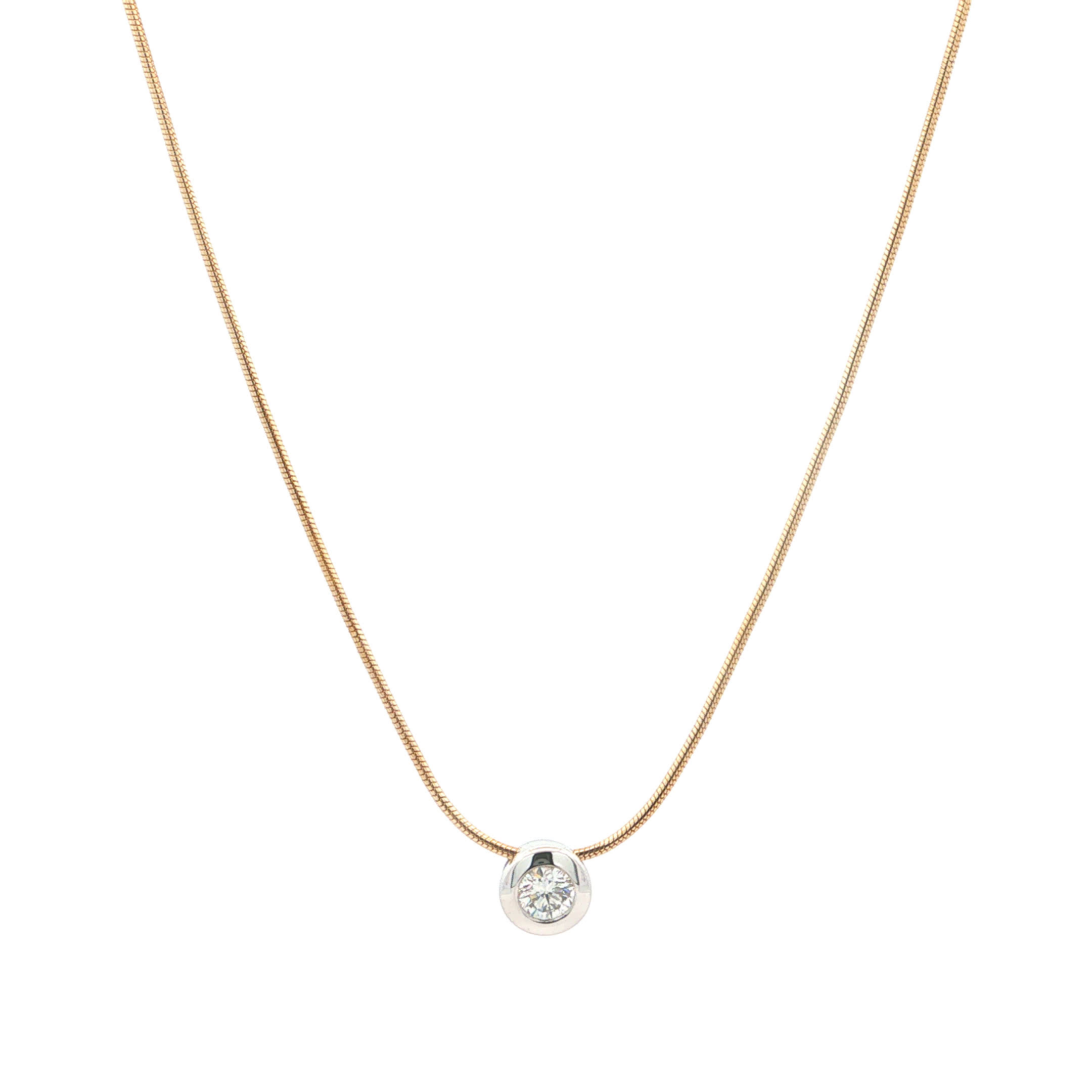 "Point of Light" - Vintage Kette mit Brillant 0,25ct VS/H - Juwelier Steiger