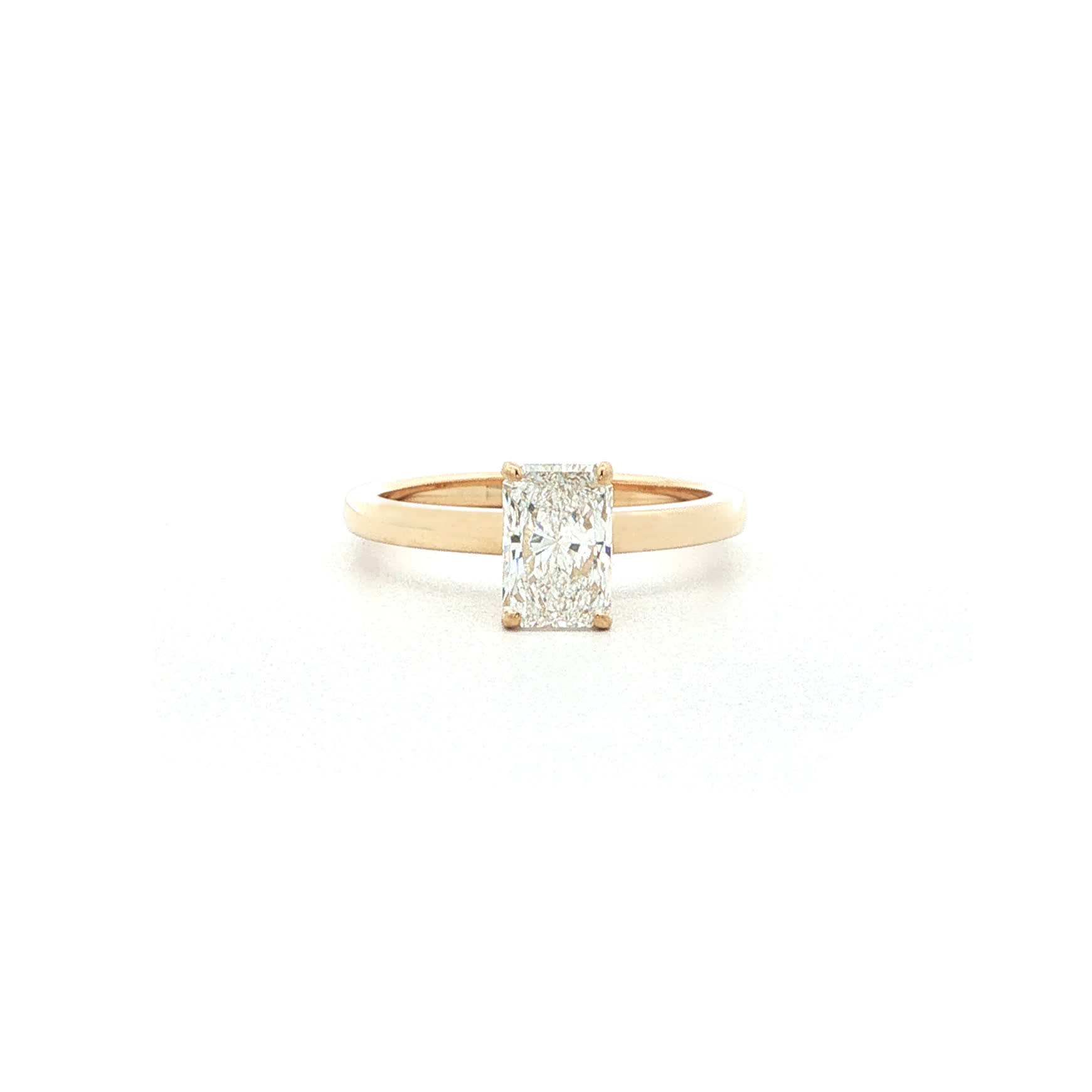 "Say Yes" - Moderner Solitair Ring in 18kt Gelbgold mit Diamant 1,0ct - Juwelier Steiger