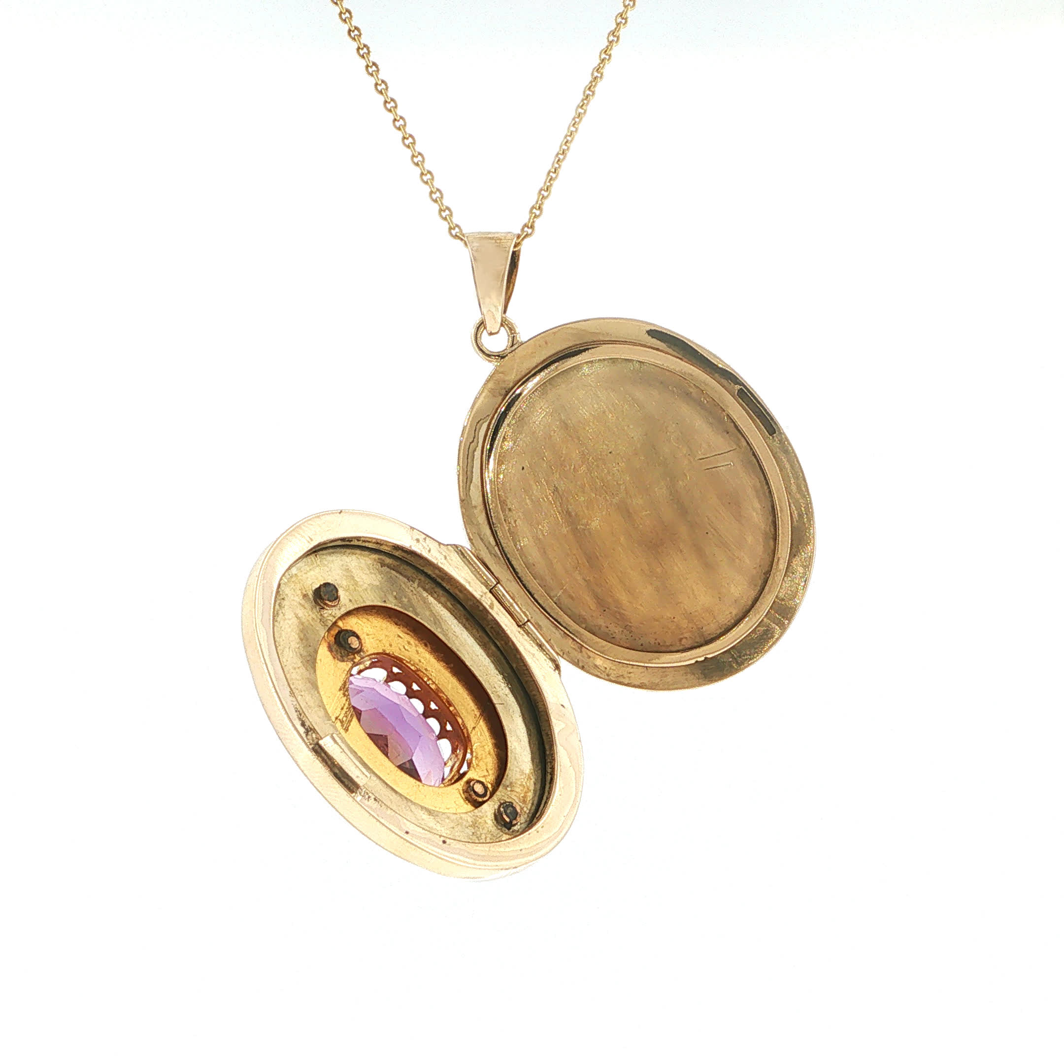 "Secret Memory" - Antikes Medaillon mit Amethyst & Perlen - Juwelier Steiger
