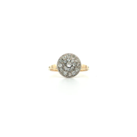 "Stardust" - Antiker Ring in 14kt Gelbgold mit Diamanten - Juwelier Steiger