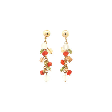 "Summer in Italy" - Vintage Ohrstecker in 18kt Gelgold mit Peridot & Citrin - Juwelier Steiger