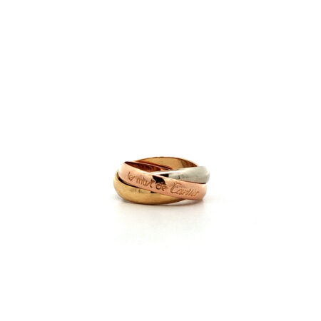 "Trinity de Cartier" - Vintage Ring aus 18kt Gold Tricolor