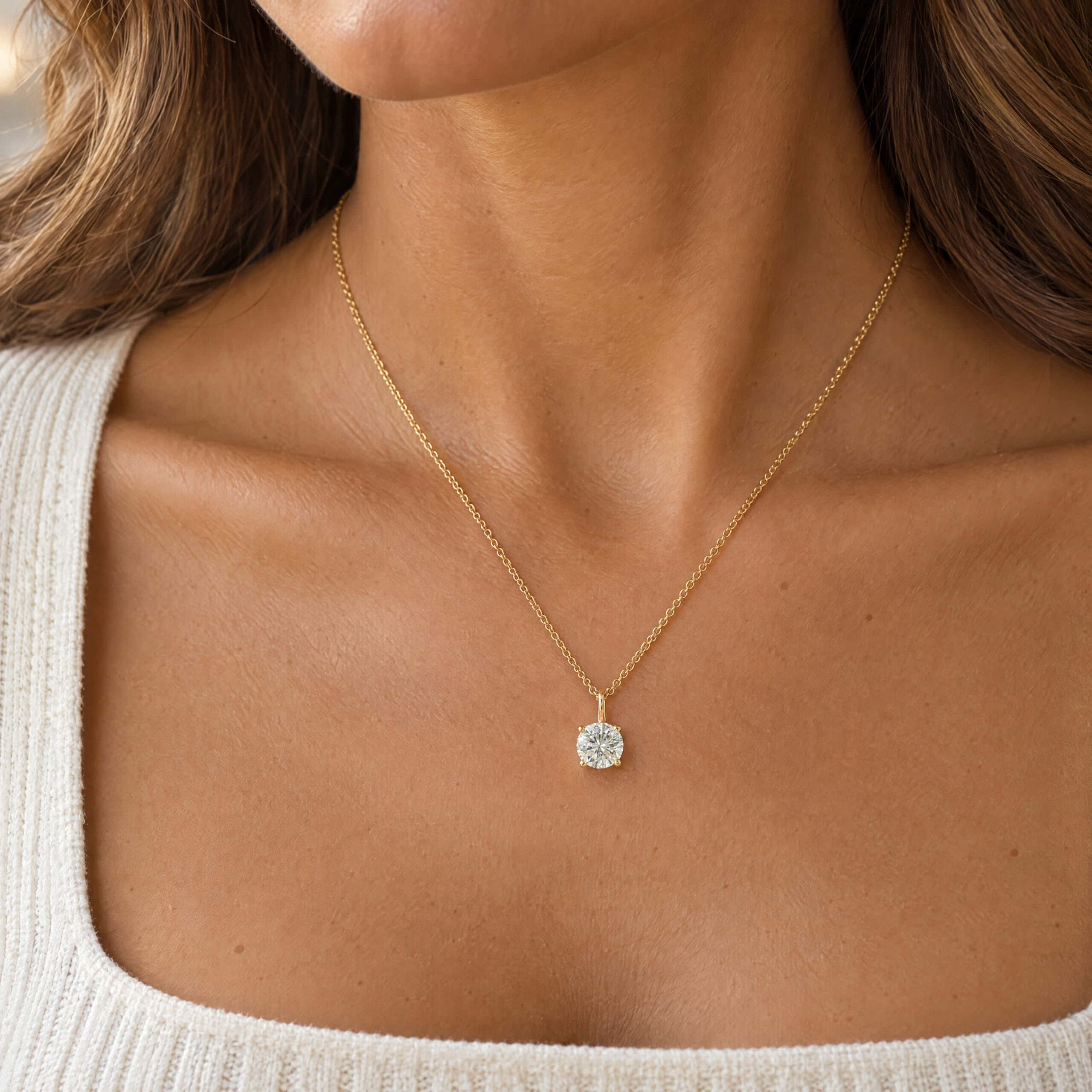 "Unique by Nature" - Moderner Anhänger in 18kt Gelbgold mit Brillant ca. 0,70ct - Juwelier Steiger