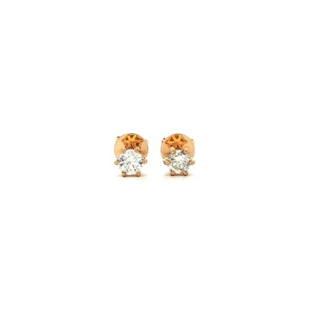 "Golden Spark" - Moderne Ohrstecker 6er Krappe mit Brillanten in 18 Karat Gelbgold
