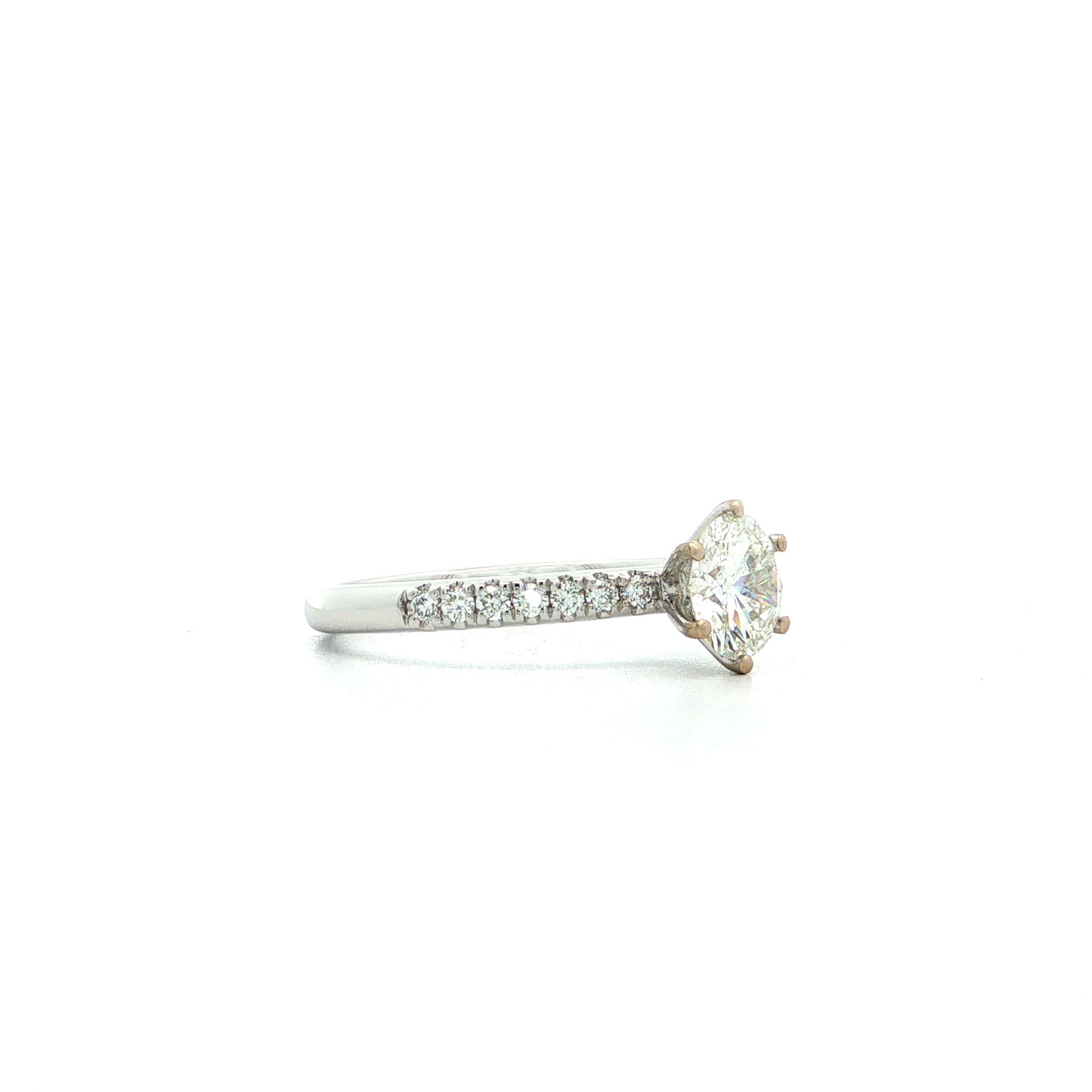 "A diamond rarely comes alone" - Moderner Solitär Ring 1,35ct. in 18kt Weißgold - Juwelier Steiger