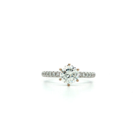 "Just for you, darling" - Moderner Solitär Ring 1,41ct. in 18kt Weißgold