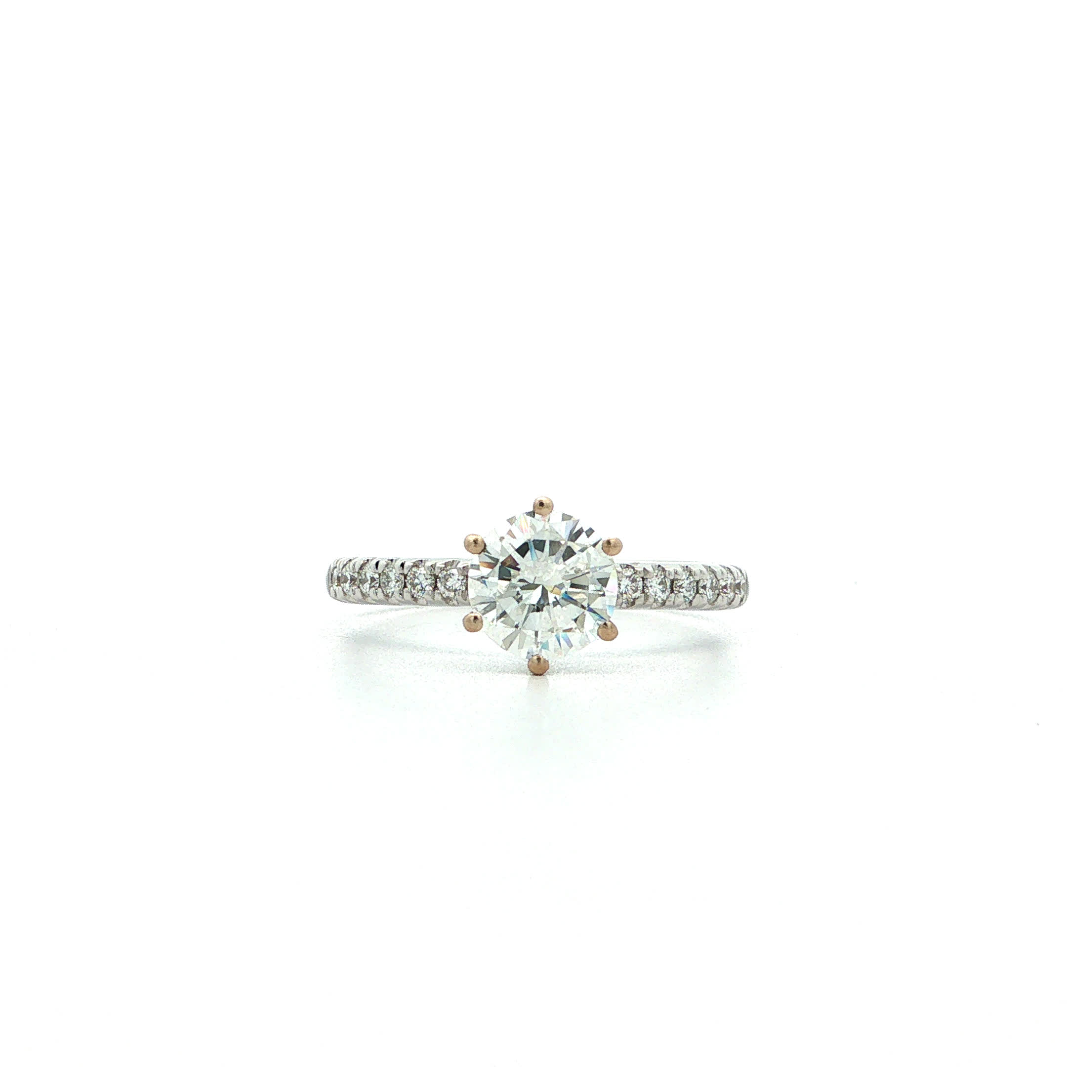"A diamond rarely comes alone" - Moderner Solitär Ring 1,35ct. in 18kt Weißgold - Juwelier Steiger