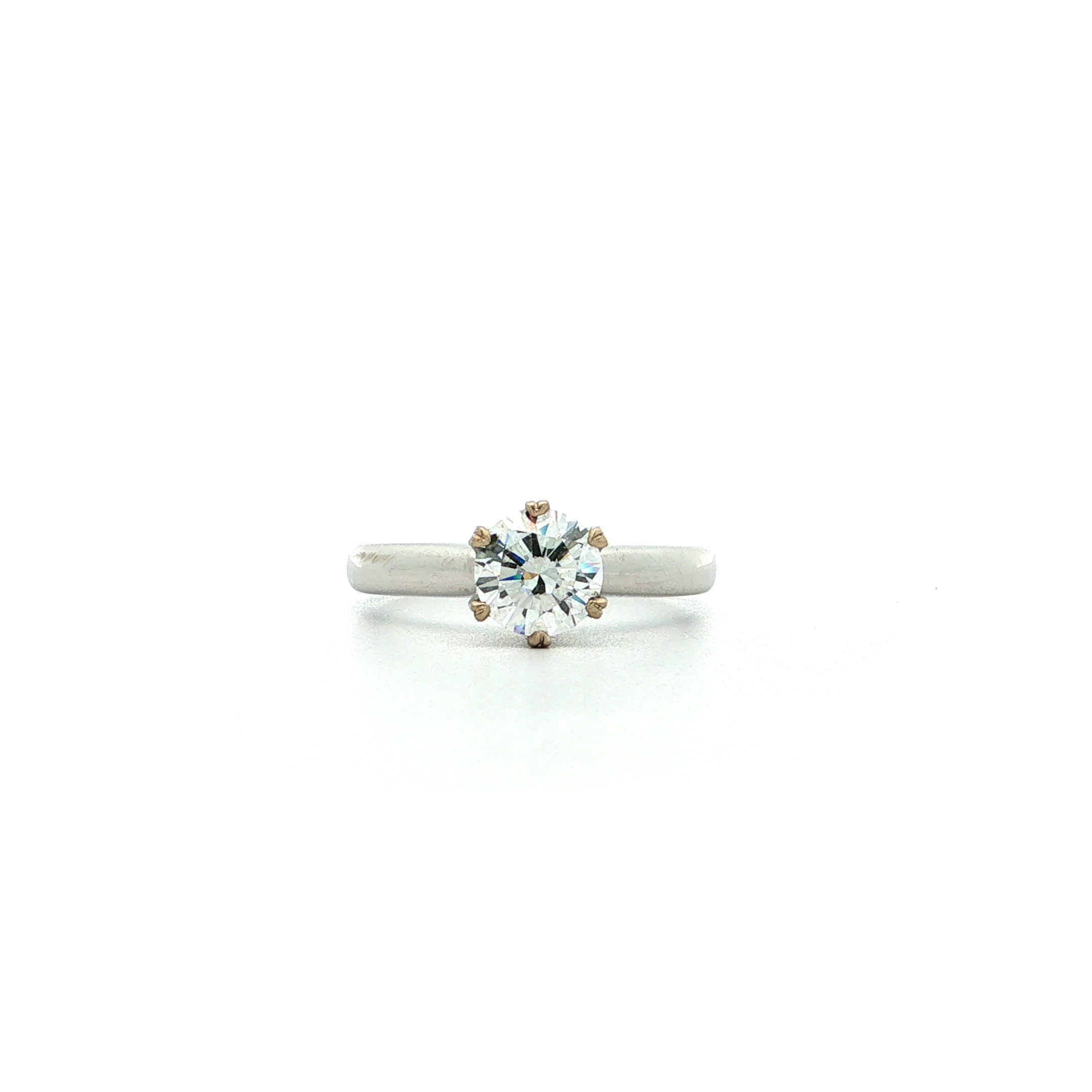 "A little heart" - Moderner Solitär Ring 1,03ct. in 18kt Weißgold - Juwelier Steiger