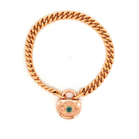 "Blue Lock" - Vintage Armband aus 18 Karat Roségold