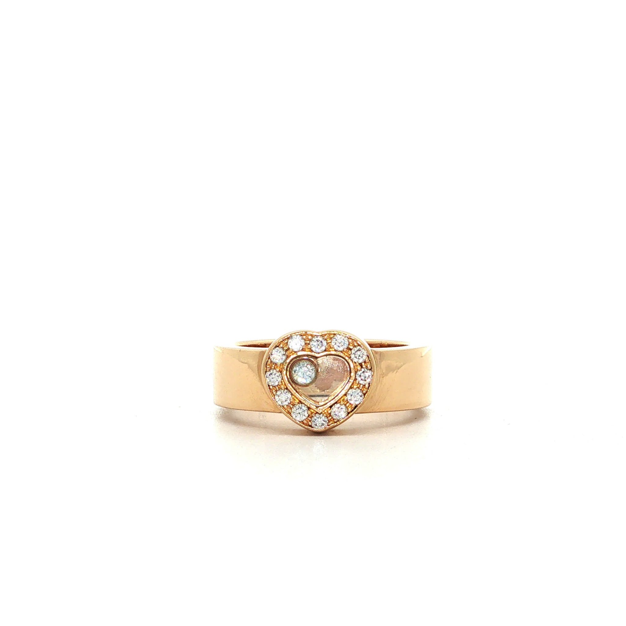 "Chopard - Happy Diamonds" Vintage 18 Karat Weißgold Ring mit Brillanten