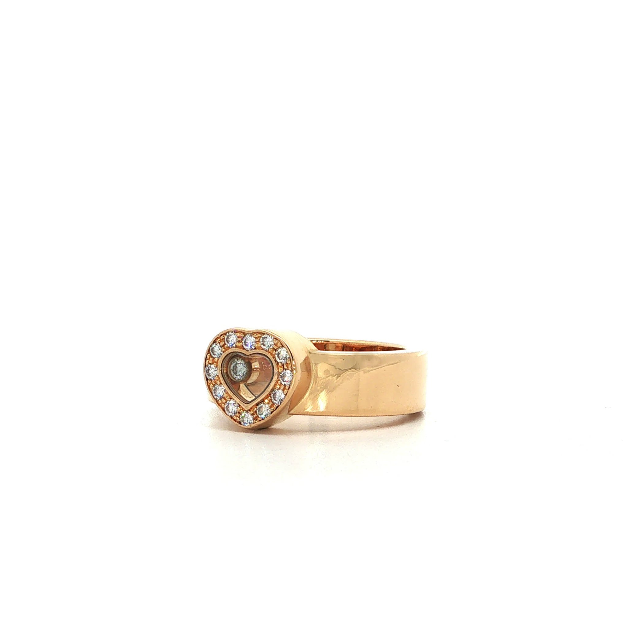 "Chopard - Happy Diamonds" Vintage 18 Karat Weißgold Ring mit Brillanten