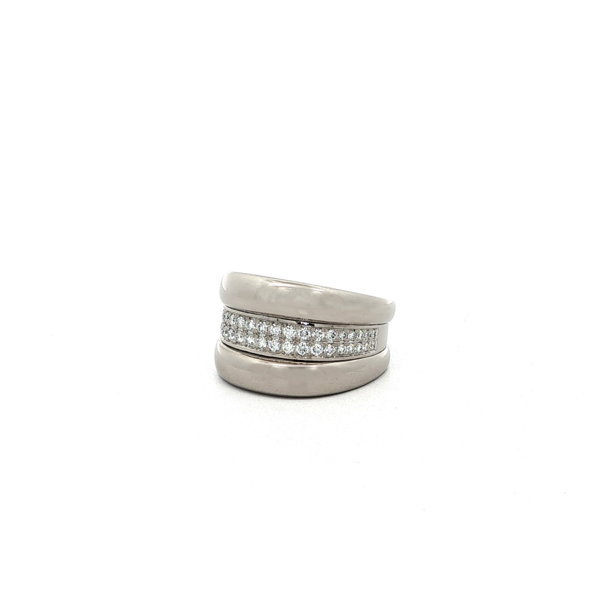 "Chopard - La Strada" Vintage 18 Karat Weißgold Ring mit Brillanten
