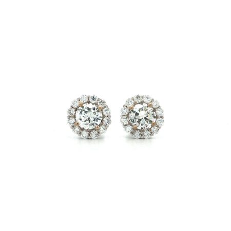 "Fleur de Diamant" - Moderne Ohrstecker mit Brillanten in 18 Karat Weißgold
