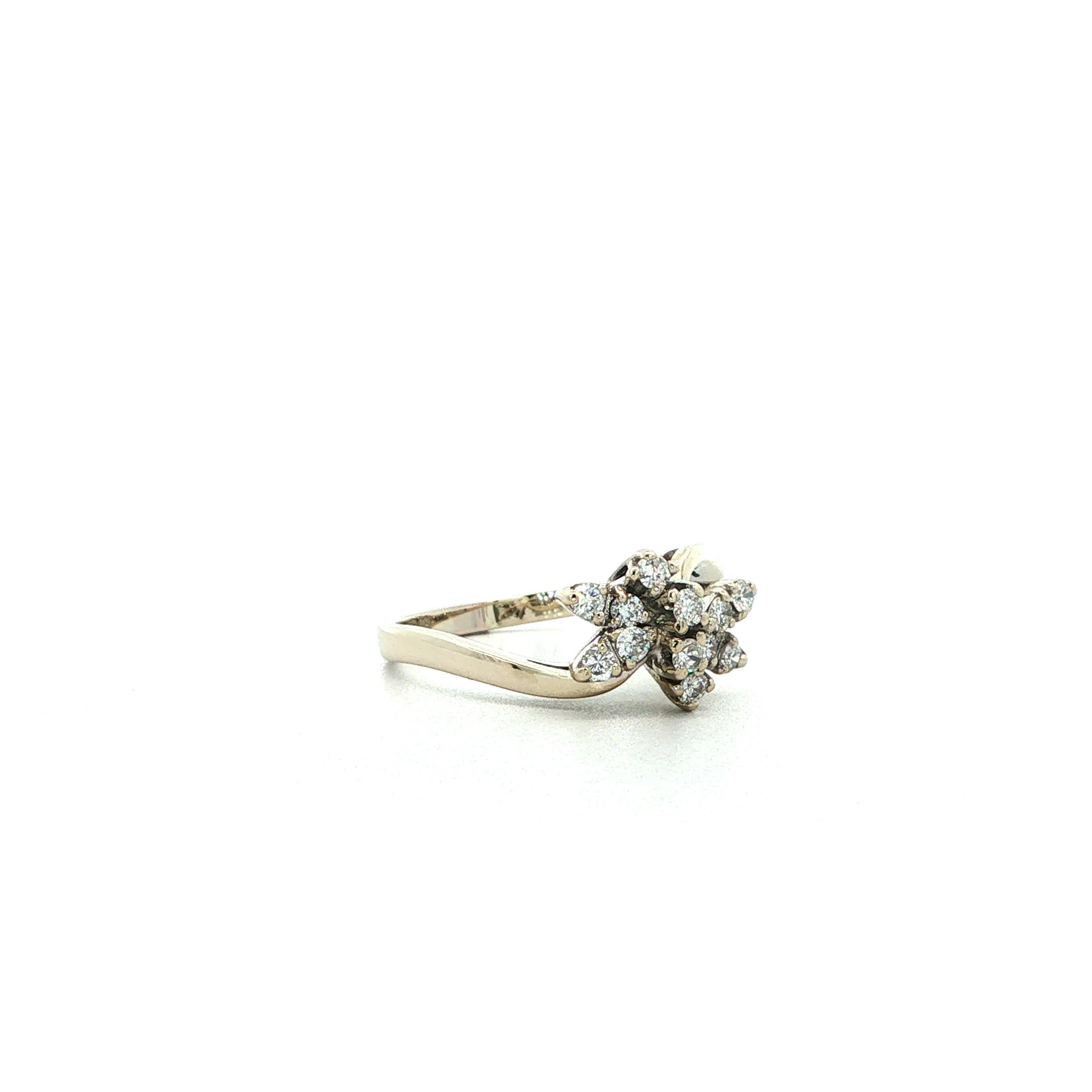 "Diamantträumerei" - Vintage Ring in 14kt Weißgold mit Brillanten - Juwelier Steiger
