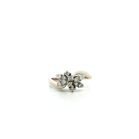 "Diamantträumerei" - Vintage Ring in 14kt Weißgold mit Brillanten