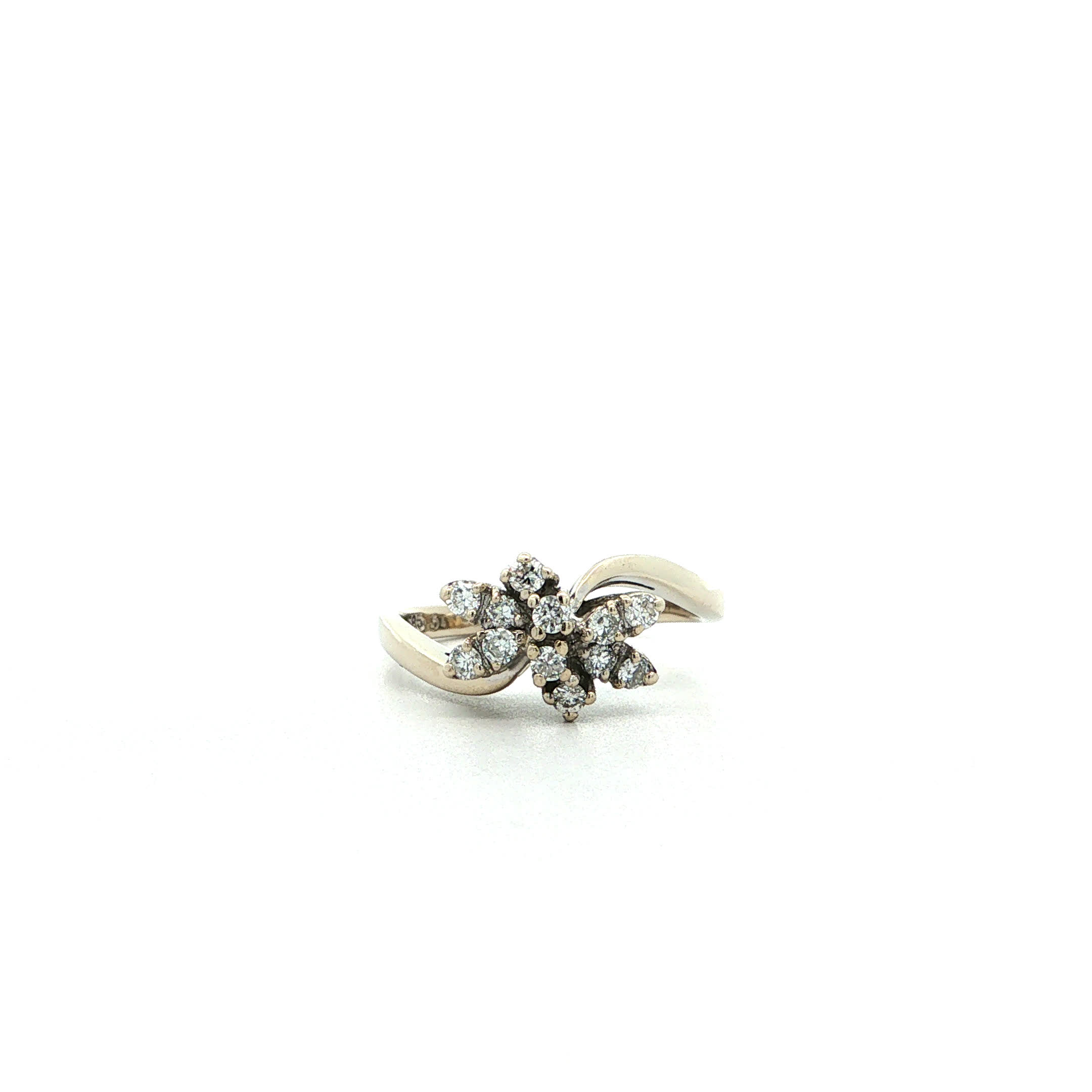 "Diamantträumerei" - Vintage Ring in 14kt Weißgold mit Brillanten - Juwelier Steiger
