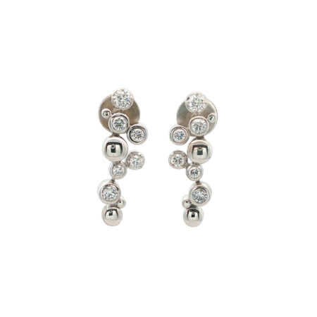"Diamond Bubbles" - Moderne Ohrstecker in 18kt Weißgold mit Brillanten zus. ca. 1,30ct - Juwelier Steiger