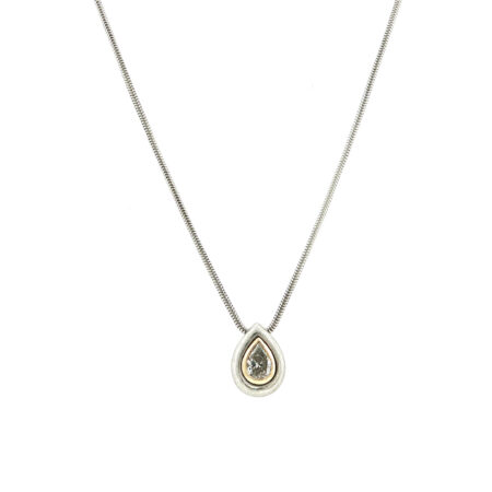 "Drop of light" - Vintage Diamant Kette aus Platin