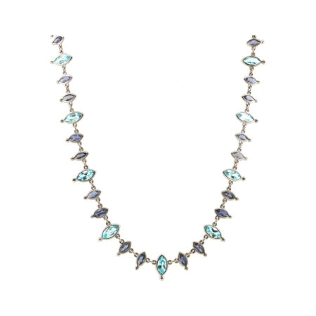 "Frost & Horizon" - Vintage Collier 18 Karat Weißgold Topas & Tansania - Juwelier Steiger
