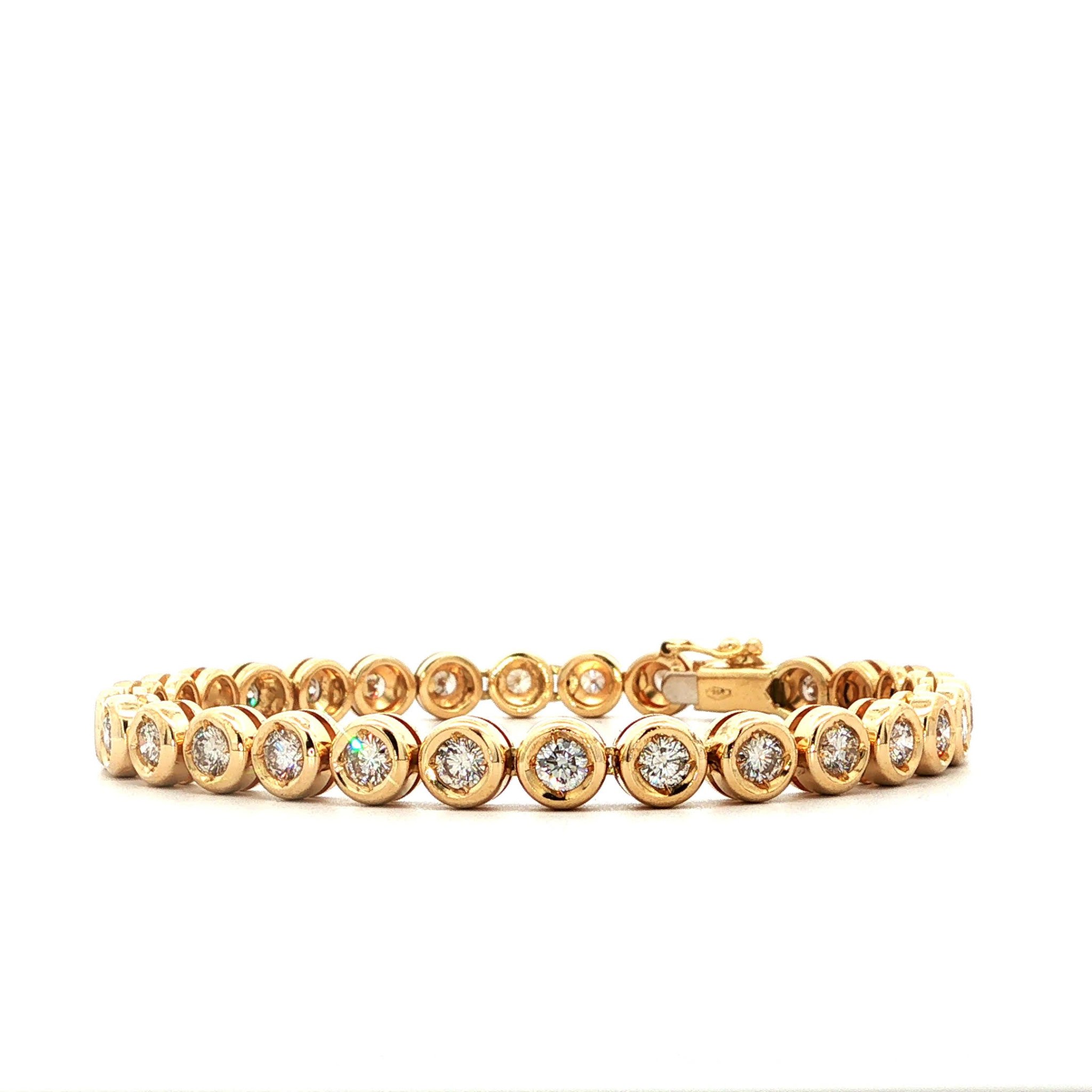 "Game set match"Tennisarmband in 18 Karat GG mit Brillanten