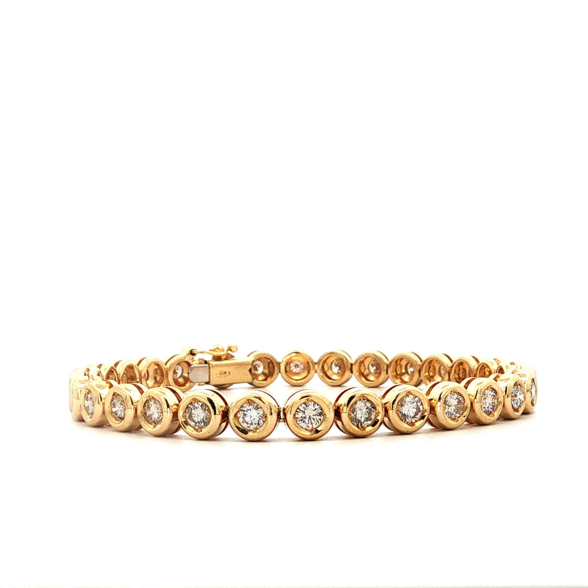 "Game set match"Tennisarmband in 18 Karat GG mit Brillanten